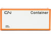 Walthers Scenemaster 8653 20 Smooth-Side Container - Ready To Run -- Canadian National (White Black;