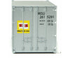 Walthers Scenemaster 8657 20 Smooth-Side Container - Ready To Run -- Mitsui Osk Lines (Gray
