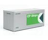 Walthers Scenemaster 8662 20 Smooth-Side Container - Ready To Run -- Cp Ships (White Green) Freight