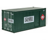 Walthers Scenemaster 8680 20’ Smooth-Side Container With Right Side Door 2-Pack - Ready To Run --