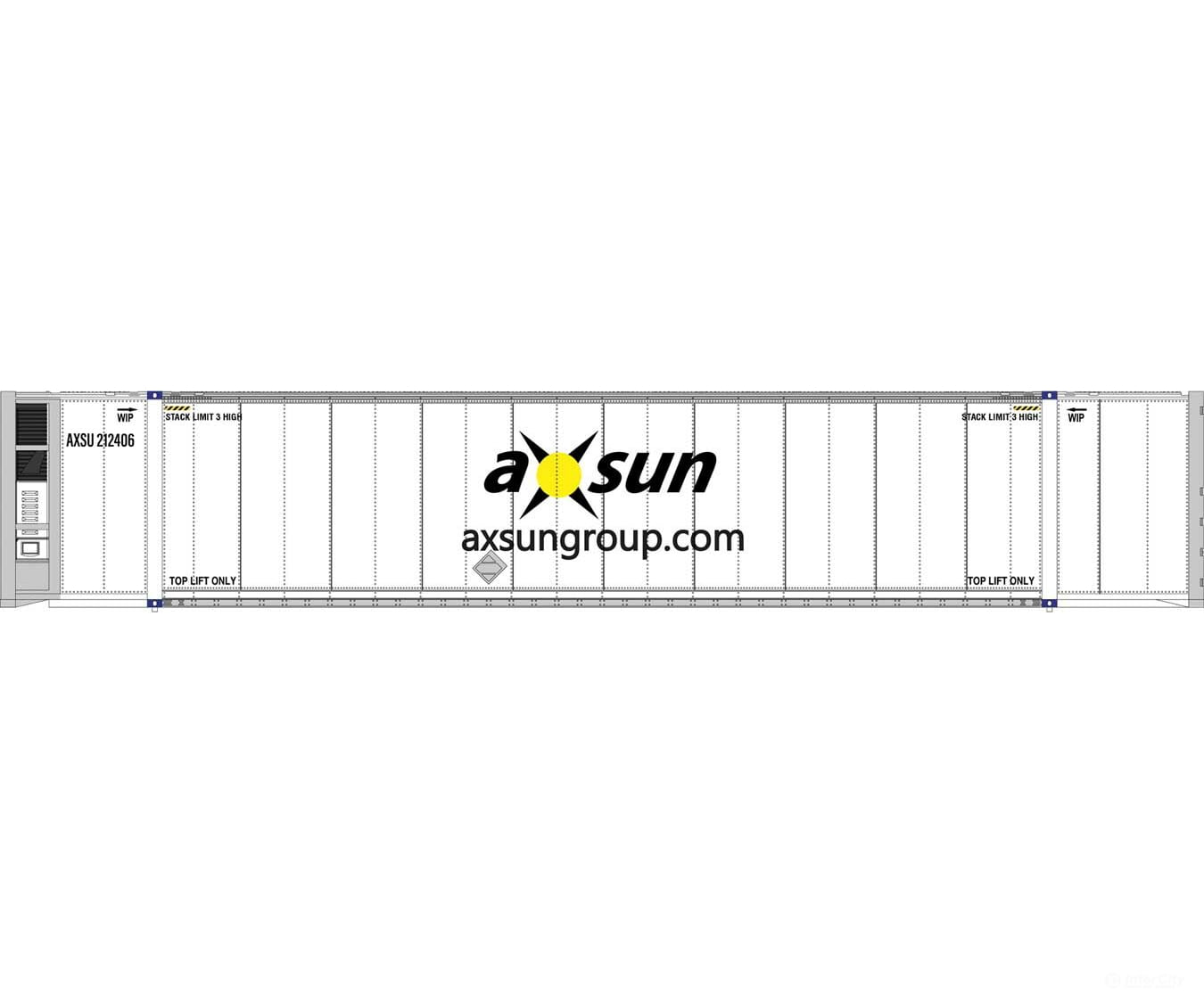 Walthers Scenemaster 8701 53’ Reefer Container - Ready To Run -- Axsun Freight Loads & Containers