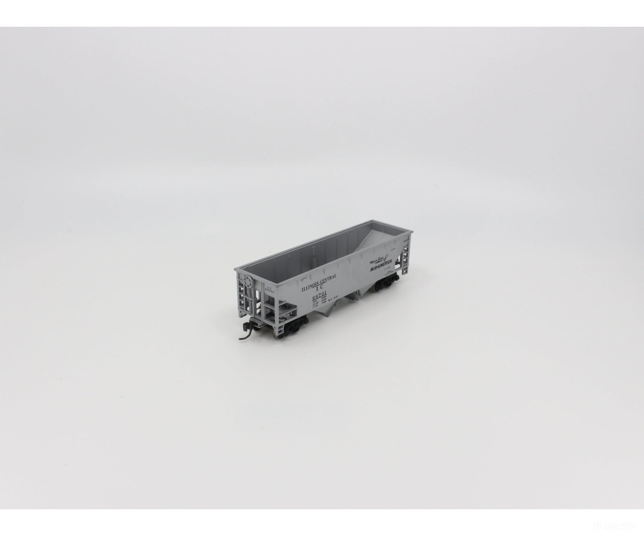 Walthers Ho Special Run Hopper Freight Car Illinois Central (Ic) 66701 Cars