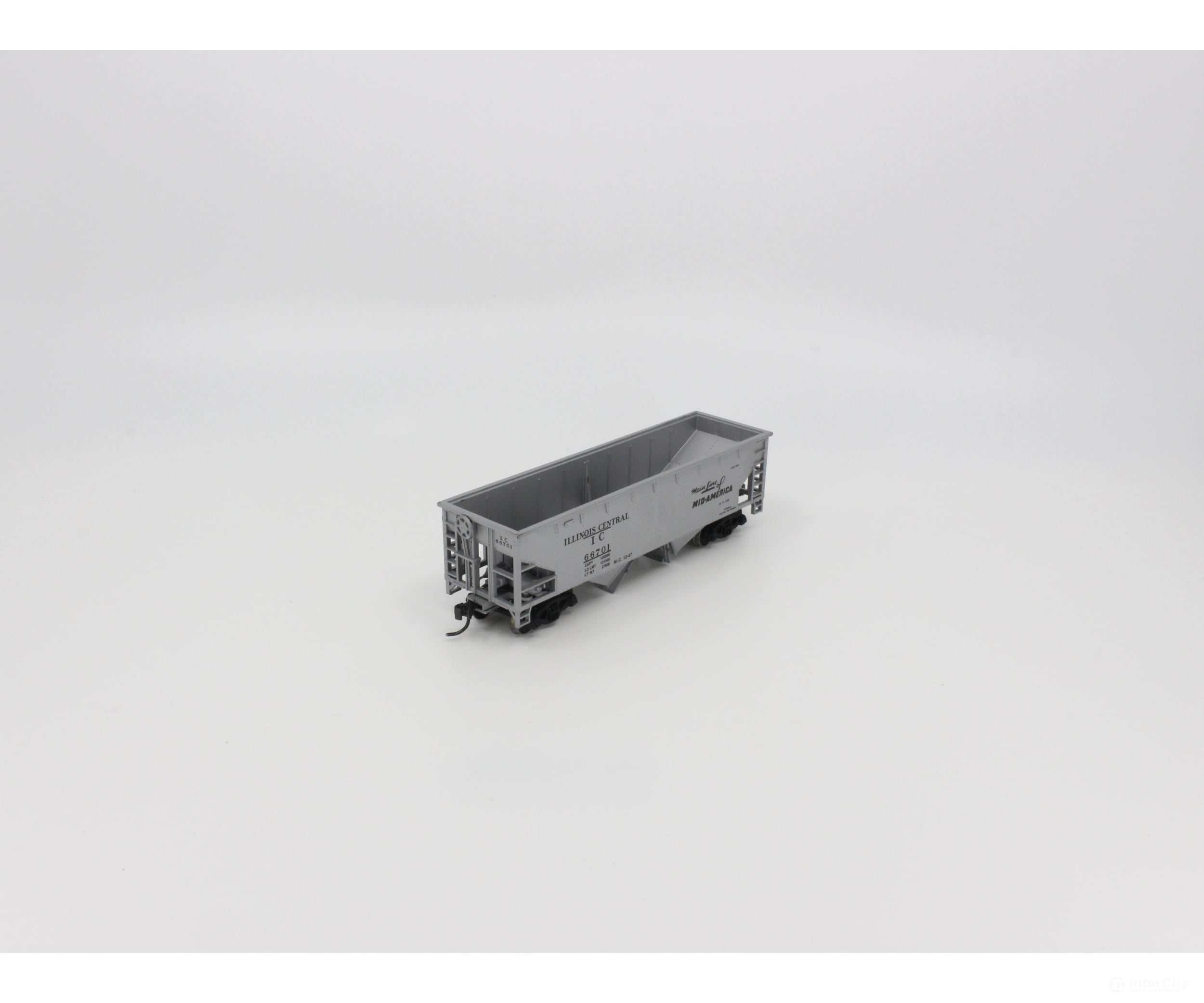 Walthers Ho Special Run Hopper Freight Car Illinois Central (Ic) 66701 Cars