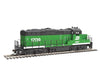 Walthers Trainline 101 Emd Gp9M - Standard Dc -- Burlington Northern #1709 (Green White) Locomotives