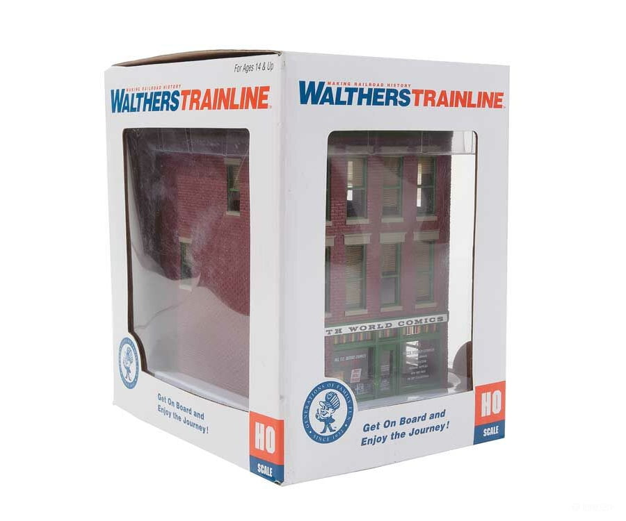 Walthers Trainline 807 10Th World Comics -- Assembled - 3 X 4 4-3/8’ 7.6 10.1 11.1Cm Structures