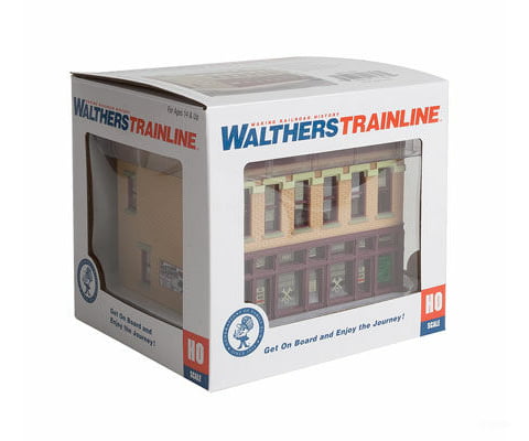 Walthers Trainline 812 Midtown Hardware -- Assembled - 4-1/4 X 3-5/8 3-3/8’ 10.7 9.2 8.5Cm