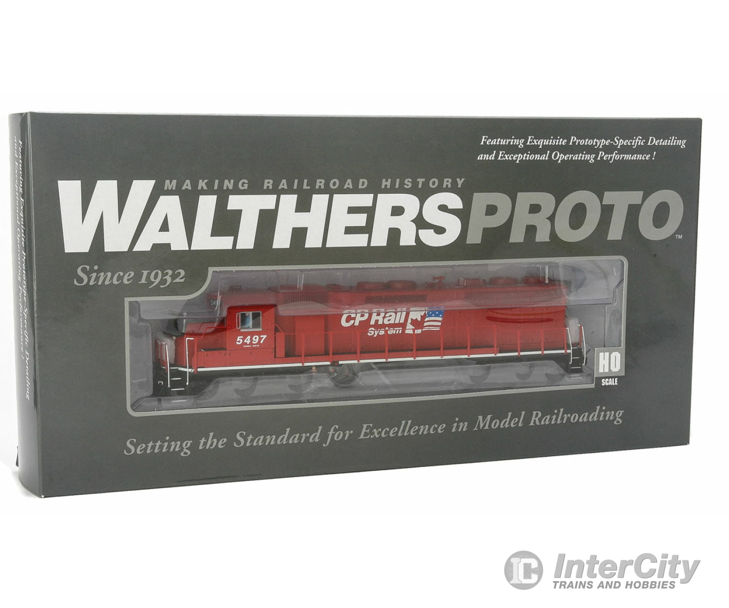 Walthers Life-Like 48070 Ho Emd Sd45 - Standard Dc -- Canadian Pacific #5497 (1995 Red Dual Flag