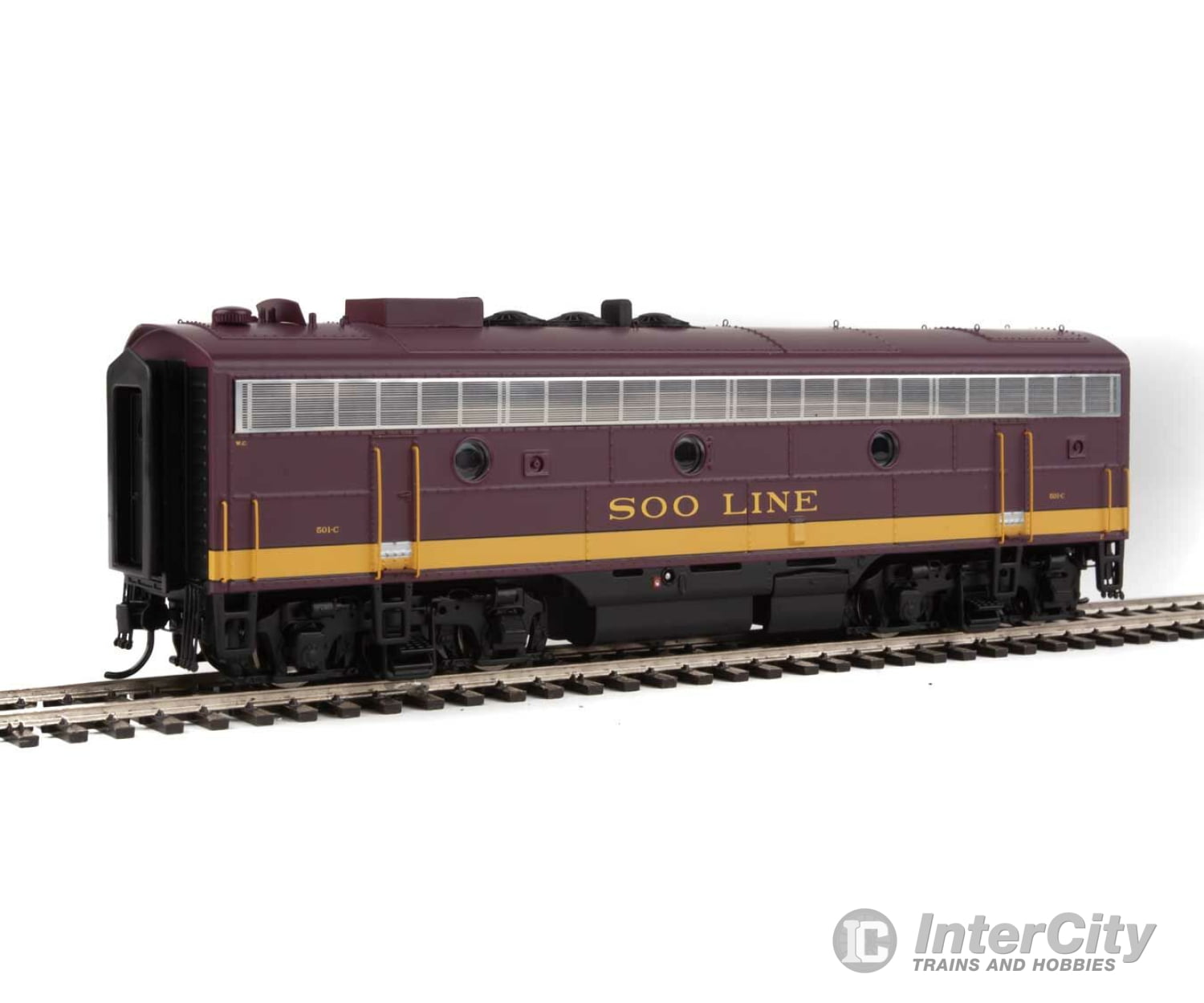 Walthers Life-Like 49520 Ho Emd Fp7 - F7B Standard Dc -- Soo Line 501A 501C (Maroon Dulux Gold