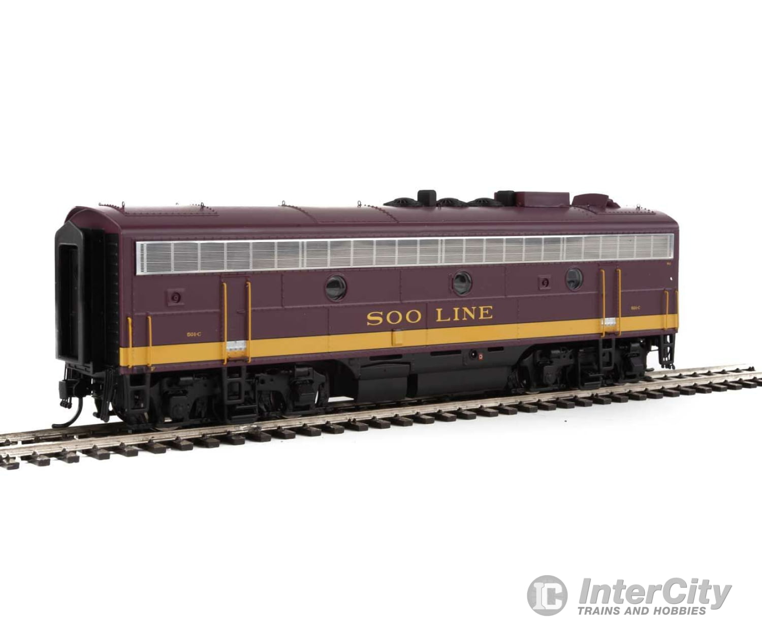 Walthers Life-Like 49520 Ho Emd Fp7 - F7B Standard Dc -- Soo Line 501A 501C (Maroon Dulux Gold