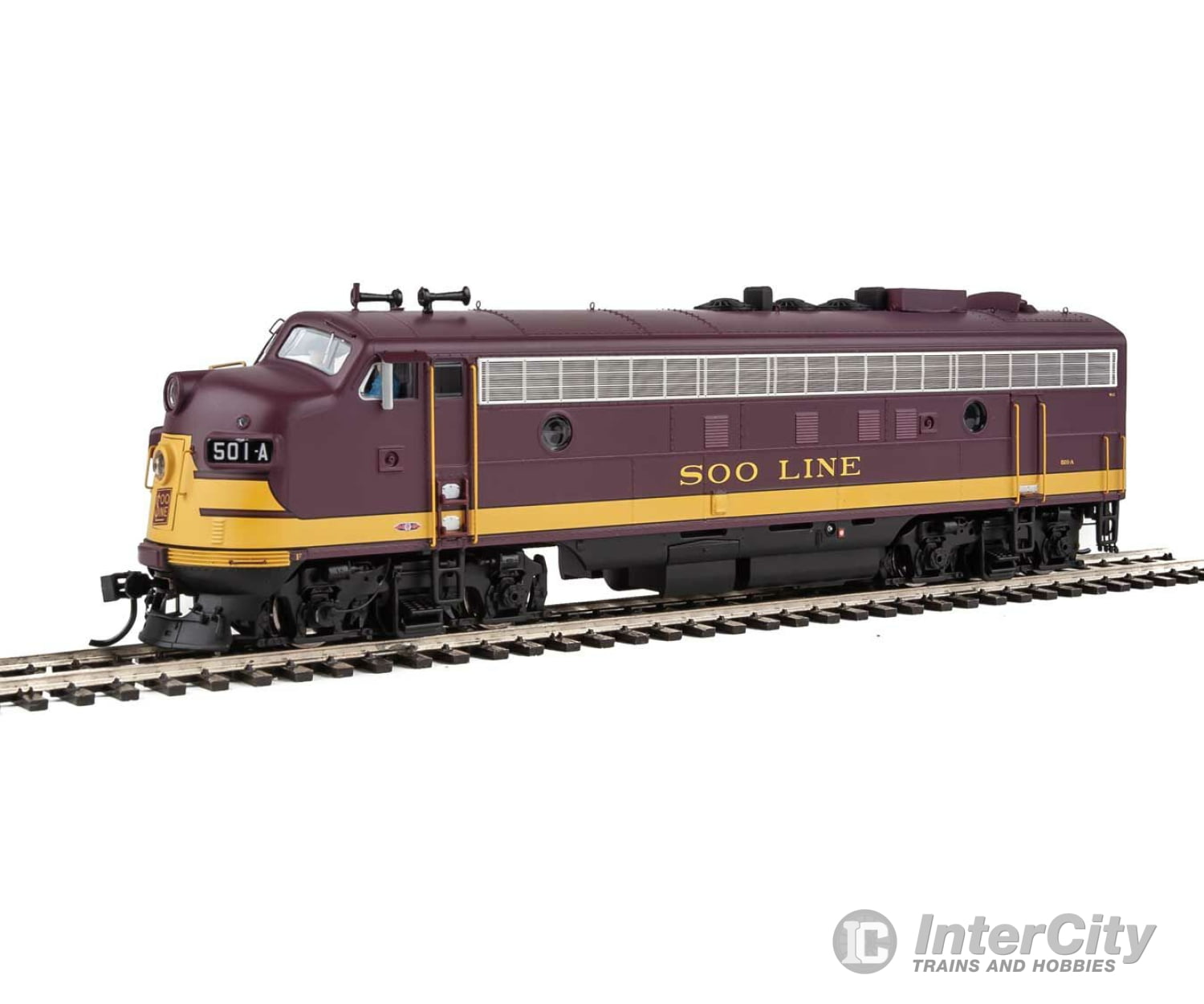 Walthers Life-Like 49520 Ho Emd Fp7 - F7B Standard Dc -- Soo Line 501A 501C (Maroon Dulux Gold