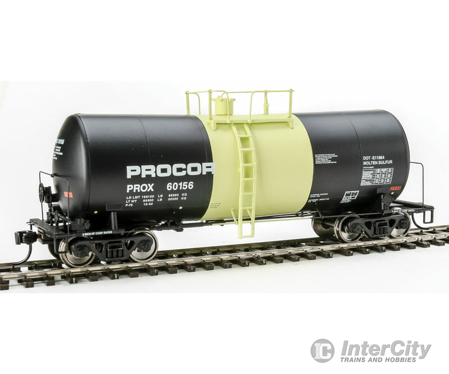 Walthers Life-Like Ho 100138 40 Utlx 16 000-Gallon Funnel-Flow Tank Car - Ready To Run -- Procor