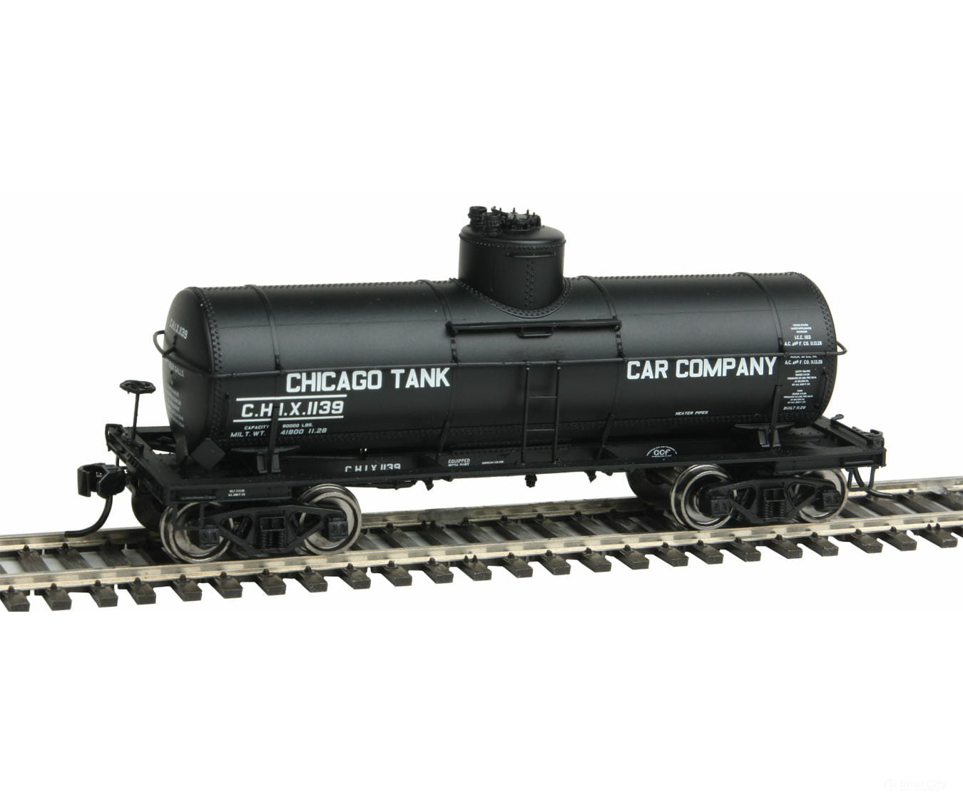 Walthers Life-Like Ho 100332 326 Type 21 Acf 8 000-Gallon Tank Car - Ready To Run -- Chicago Co Chix
