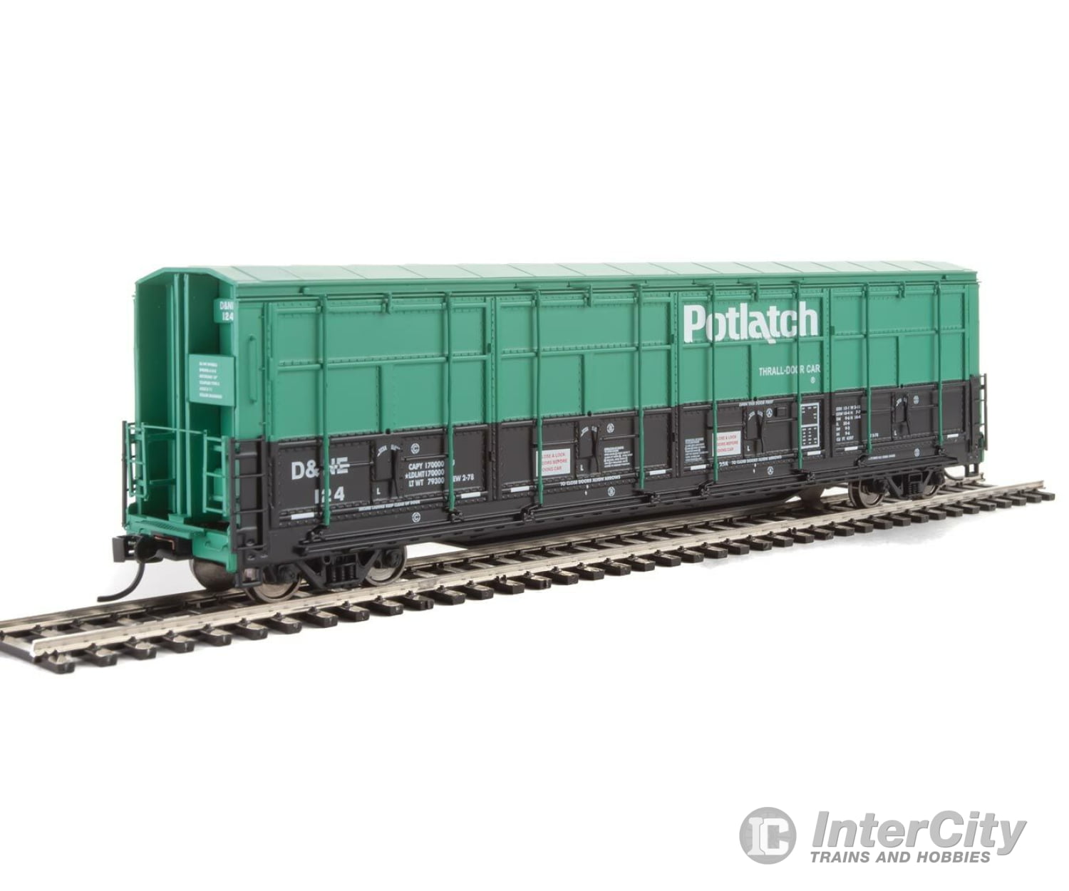 Walthers Life-Like Ho 101932 56 Thrall All-Door Boxcar - Ready To Run -- Potlatch #124 (2-Tone