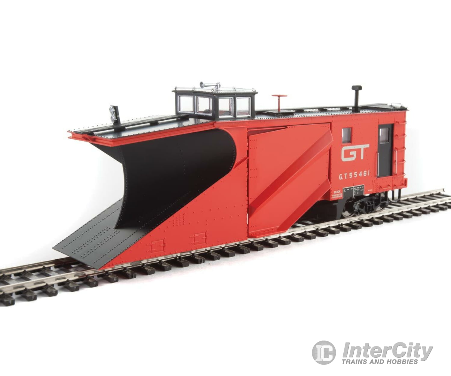 Walthers Life-Like Ho 110025 Russell Snowplow - Ready To Run -- Grand Trunk Western #55461 (Red