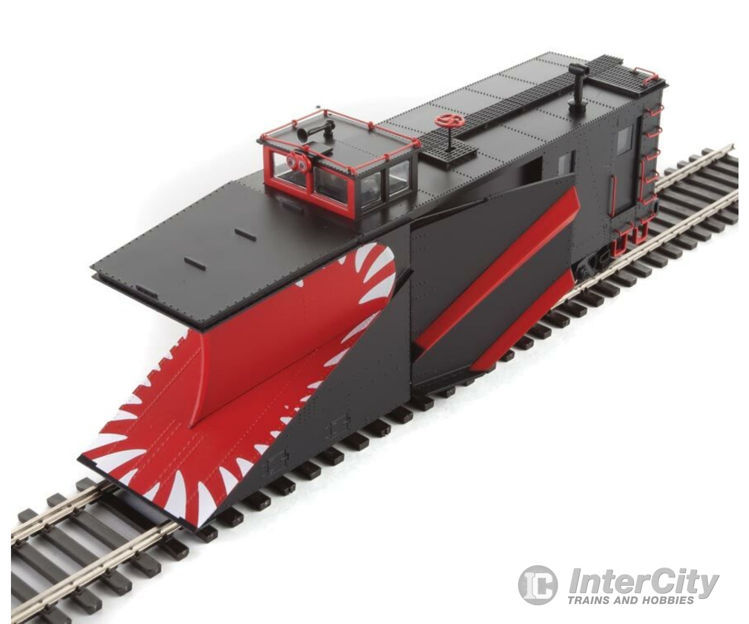 Walthers Life-Like Ho 110029 Russell Snowplow - Ready To Run -- Painted Unlettered (Black Red White