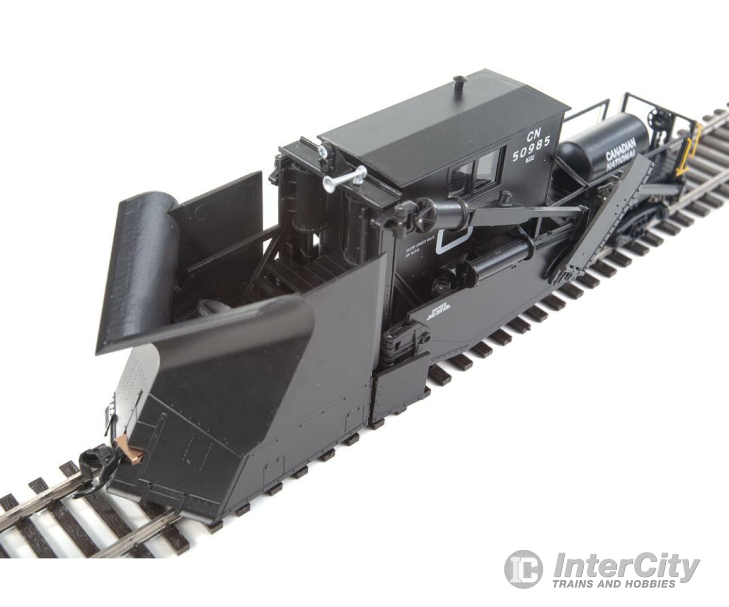 Walthers Life-Like Ho 110117 Jordan Spreader - Ready To Run -- Canadian National #50985 (Black