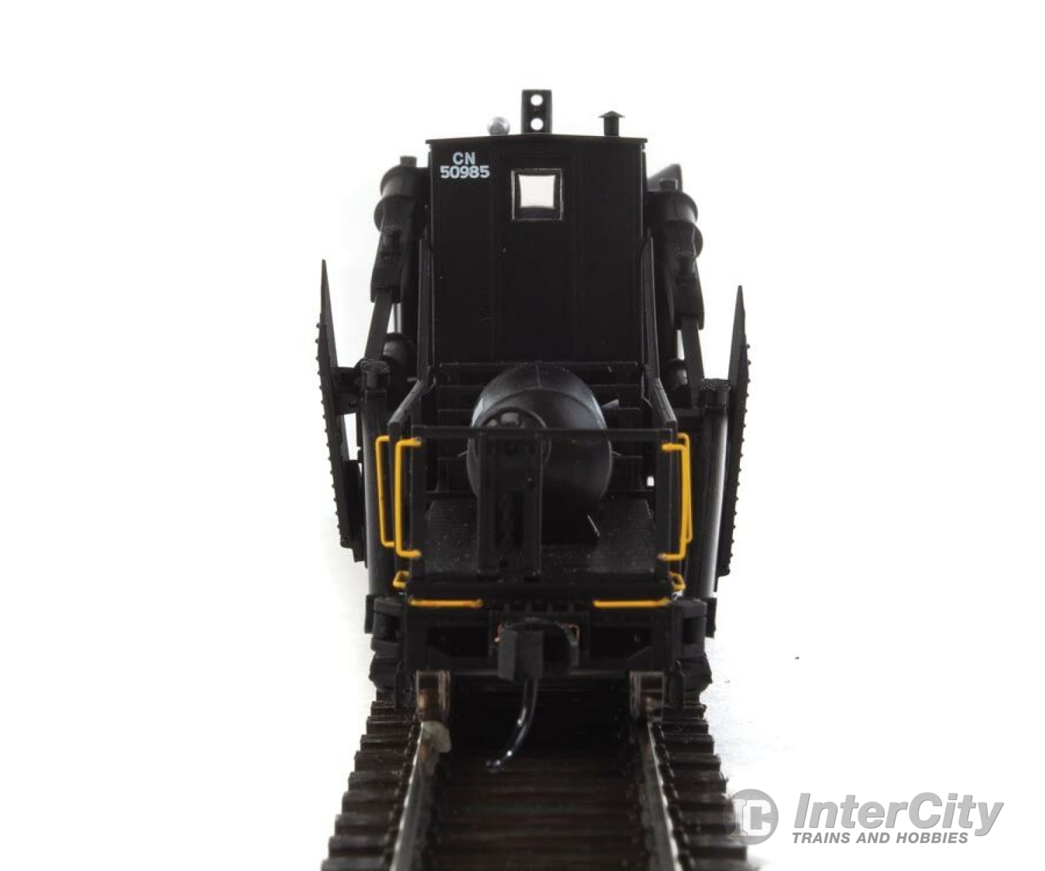 Walthers Life-Like Ho 110117 Jordan Spreader - Ready To Run -- Canadian National #50985 (Black