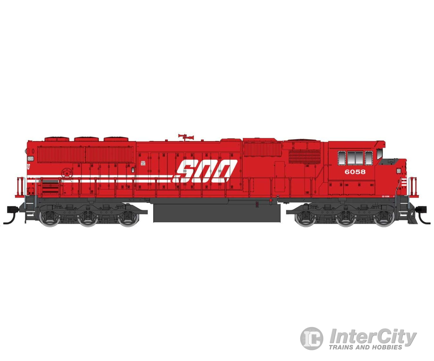 Walthers Mainline 10321 Emd Sd60M With 3-Piece Windshield - Standard Dc -- Soo Line #6058