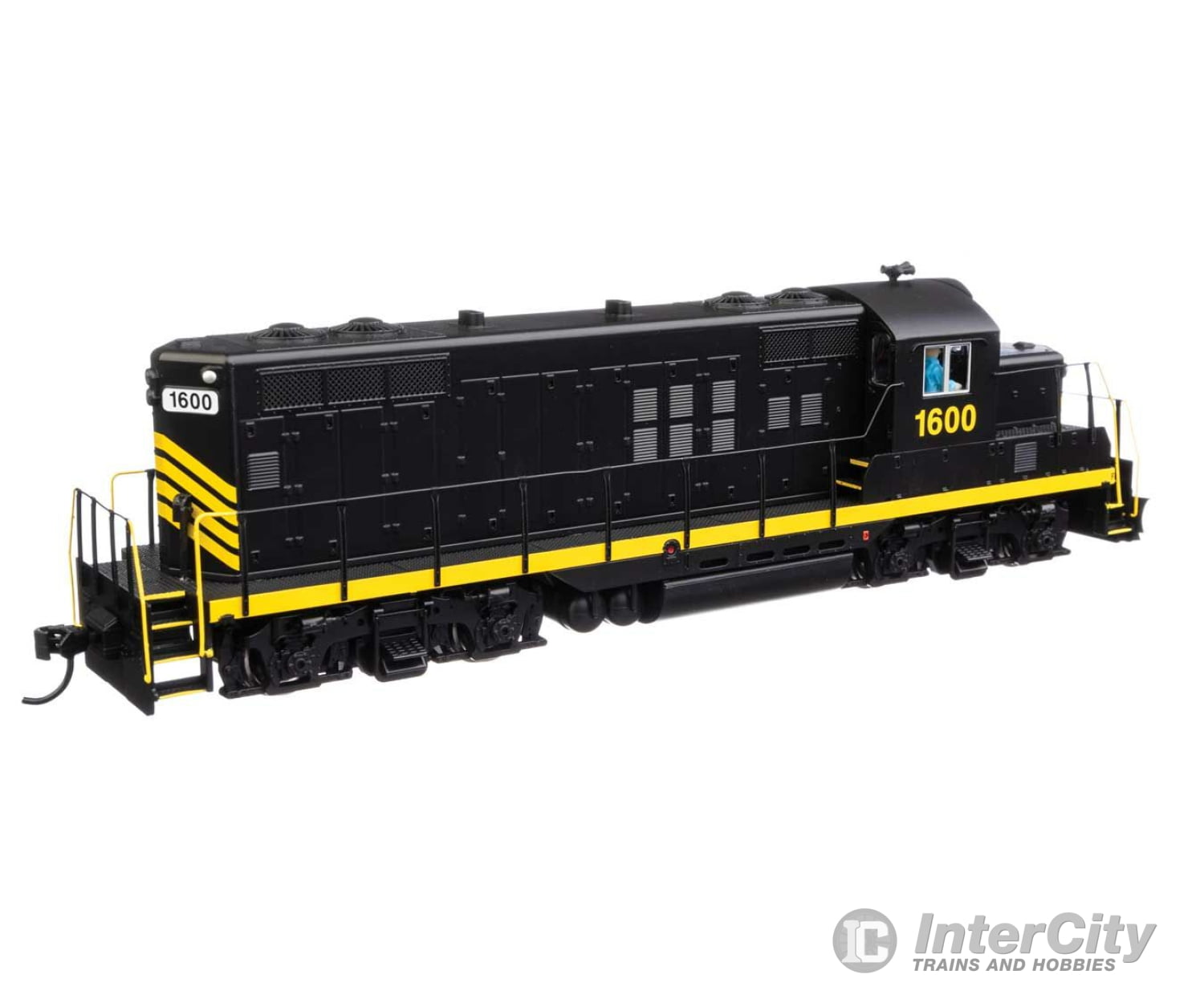 Walthers Mainline 10442 Emd Gp9 Phase Ii With Chopped Nose - Standard Dc -- Leased Unit #1600 (Black