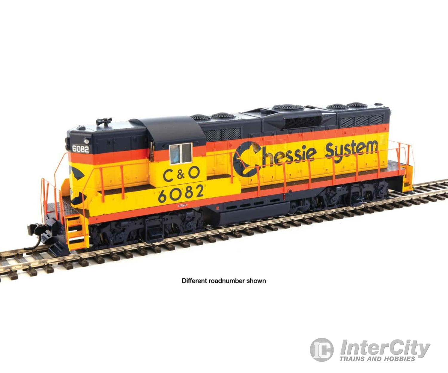 Walthers Mainline 10481 Emd Gp9 Phase Ii With High Hood - Standard Dc -- Chessie/C&O #6193