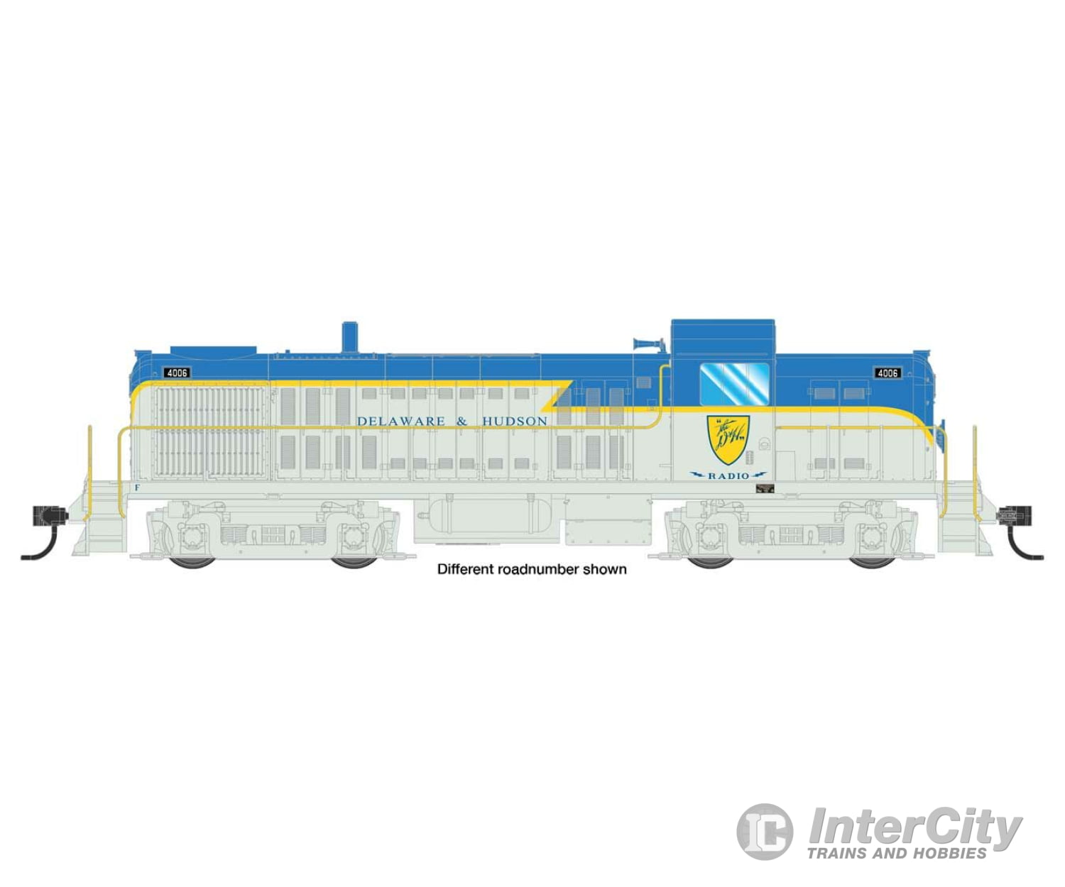 Walthers Mainline 10706 Alco Rs-2 - Standard Dc -- Delaware & Hudson #4012 Water-Cooled Stack (Blue