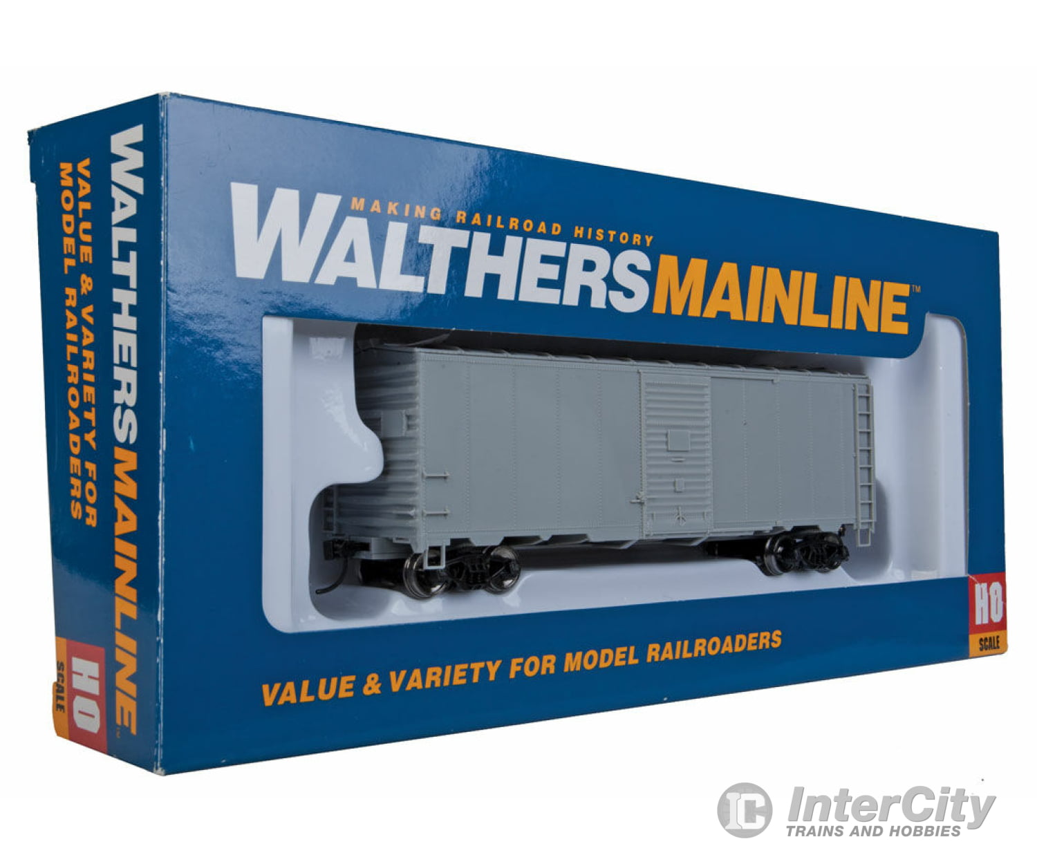 Walthers Mainline 1650 40 Aar 1944 Boxcar - Ready To Run -- Undecorated Freight Cars