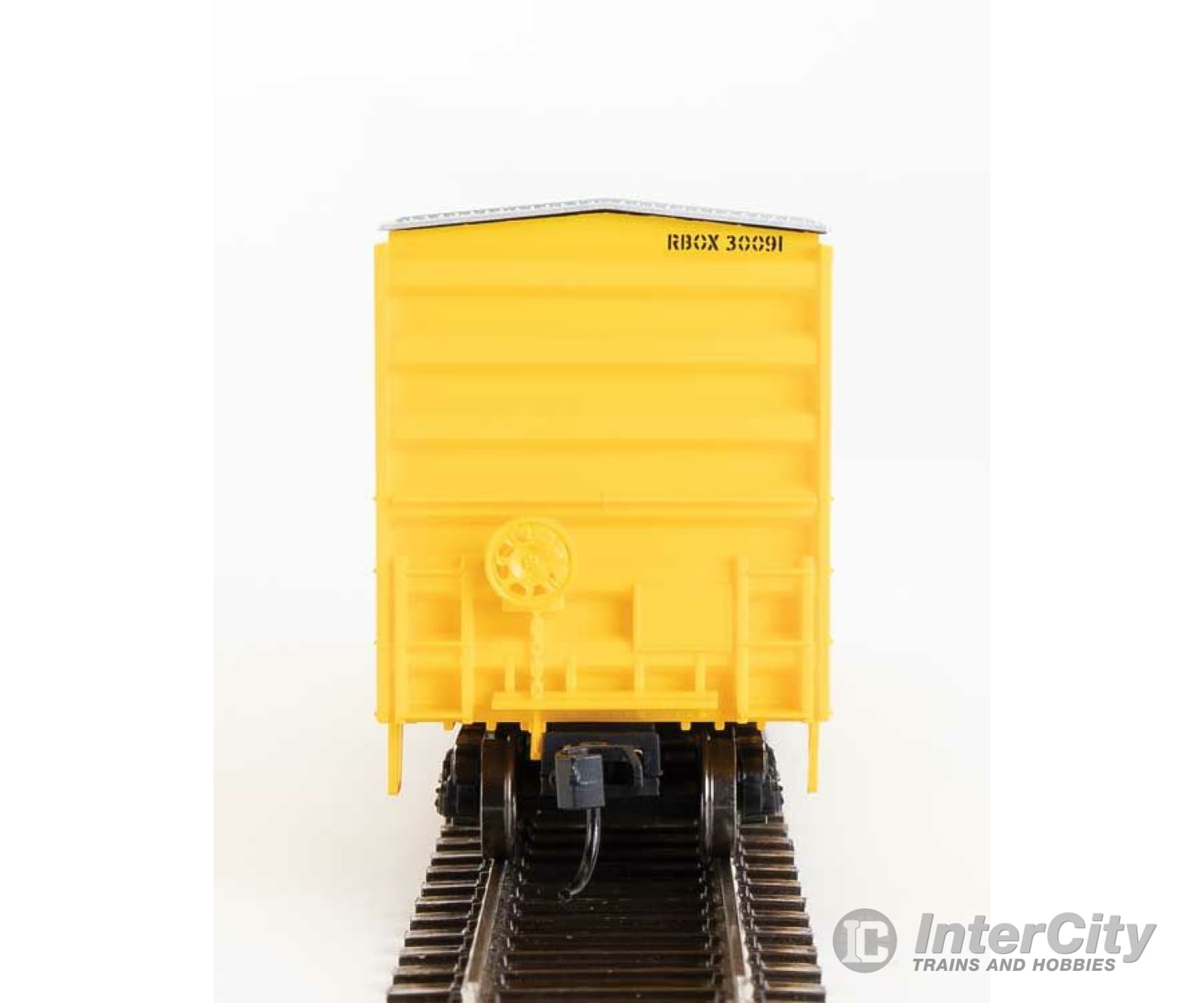 Walthers Mainline 1864 50 Acf Exterior Post Boxcar - Ready To Run -- Railbox #30091 (Yellow Black