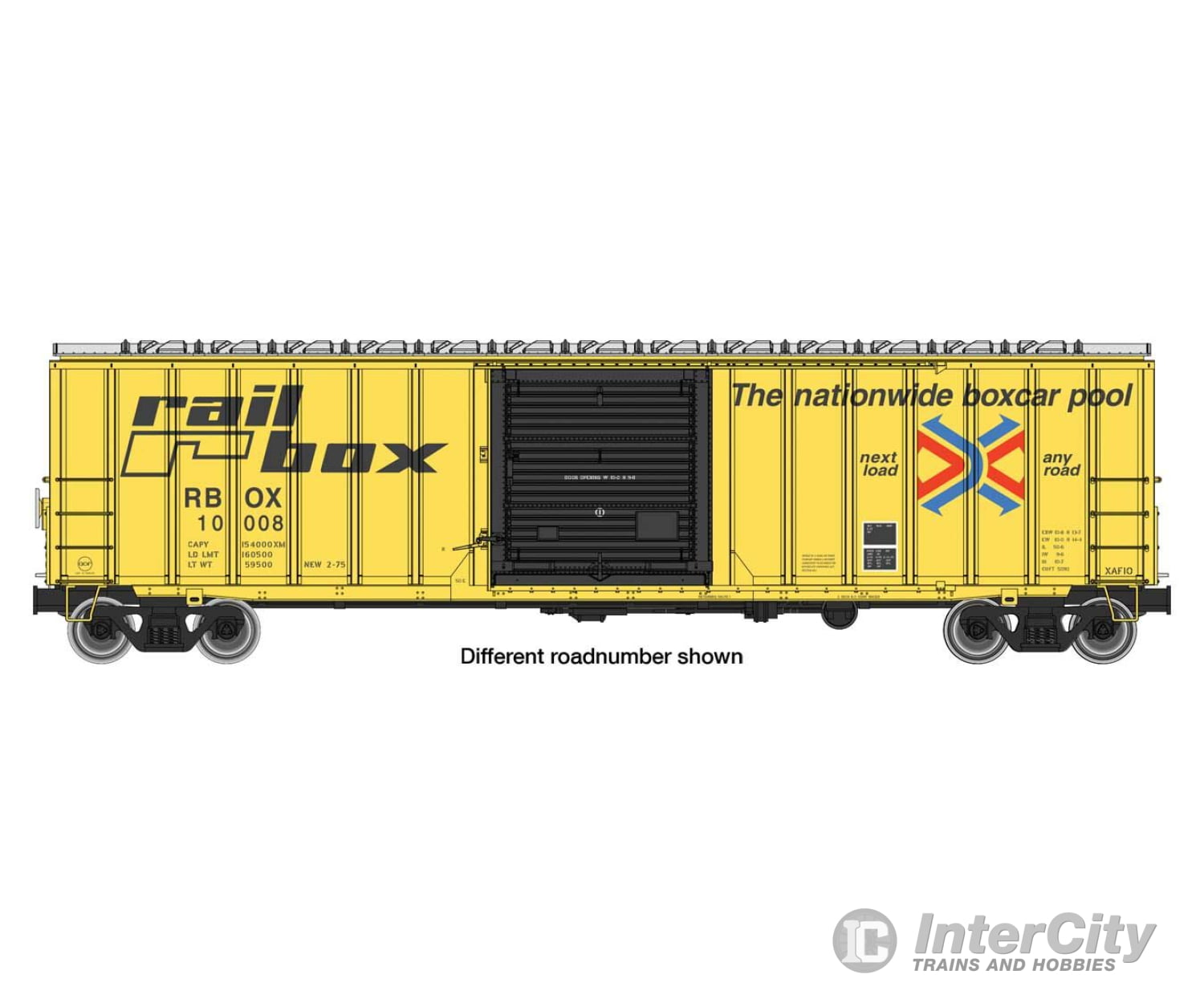 Walthers Mainline 1894 50 Acf Exterior Post Boxcar - Ready To Run -- Railbox Rbox #10370 (Yellow