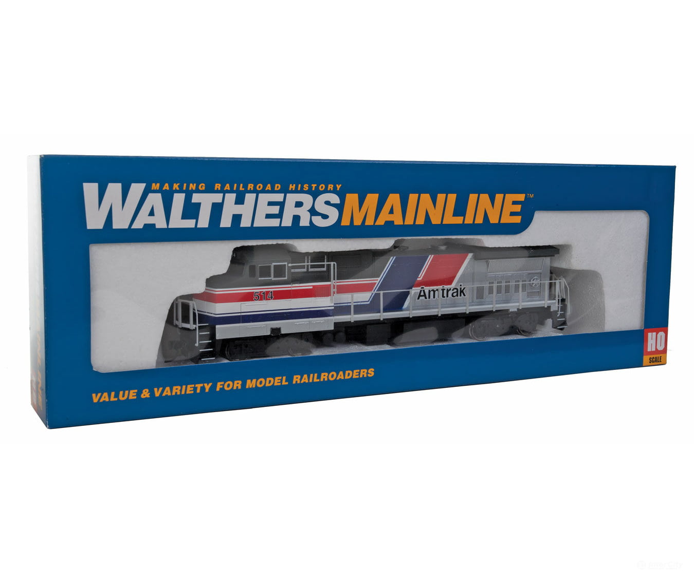Walthers Mainline 19552 Ho Ge Dash 8-40Bw - Soundtraxx(R) Sound & Dcc -- Amtrak #514 (As-Delivered;