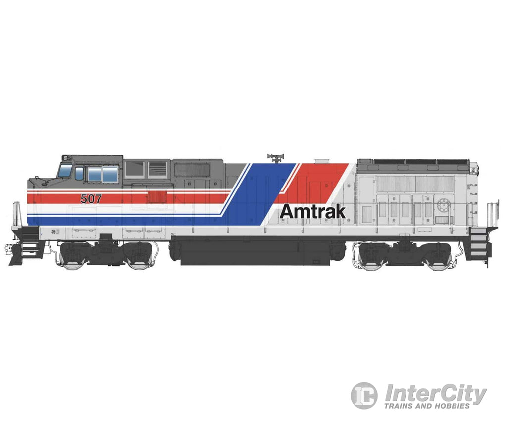 Walthers Mainline 19561 Ge Dash 8 P32-8Bwh - Esu(R) Sound & Dcc -- Amtrak(R) #507 Phase Iii (Silver