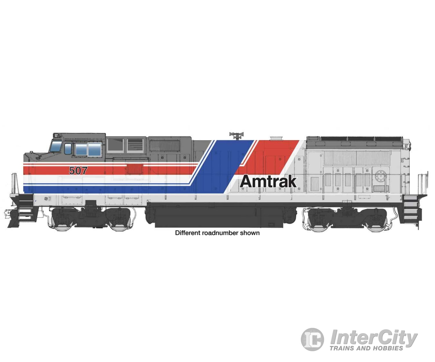 Walthers Mainline 19562 Ge Dash 8 P32-8Bwh - Esu(R) Sound & Dcc -- Amtrak(R) #555 Phase Iii (Silver