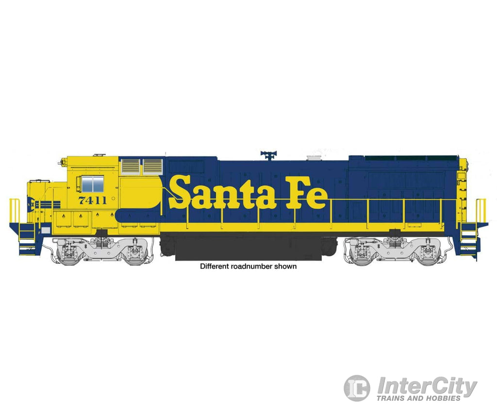 Walthers Mainline 19567 Ge Dash 8-40B - Esu(R) Sound & Dcc -- Santa Fe #7410 (Blue Yellow)