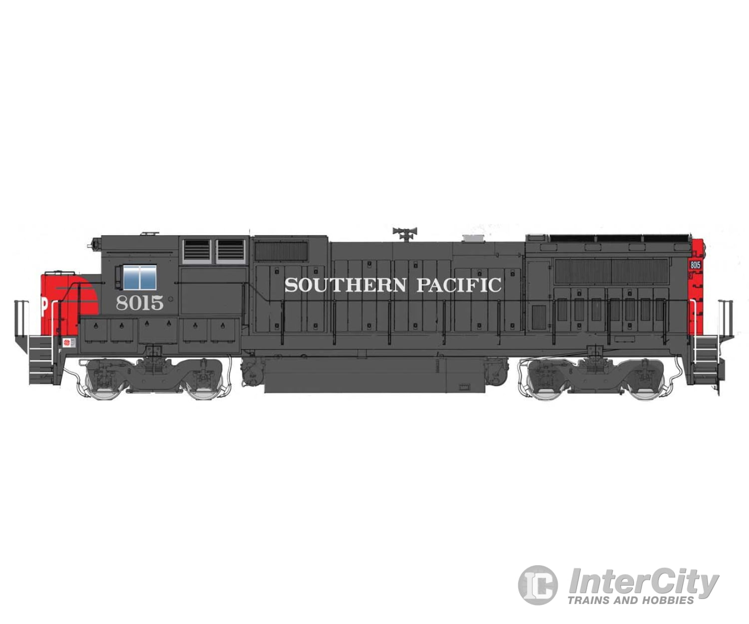 Walthers Mainline 19571 Ge Dash 8-40B - Esu(R) Sound & Dcc -- Southern Pacific(Tm) #8015 (Gray Red