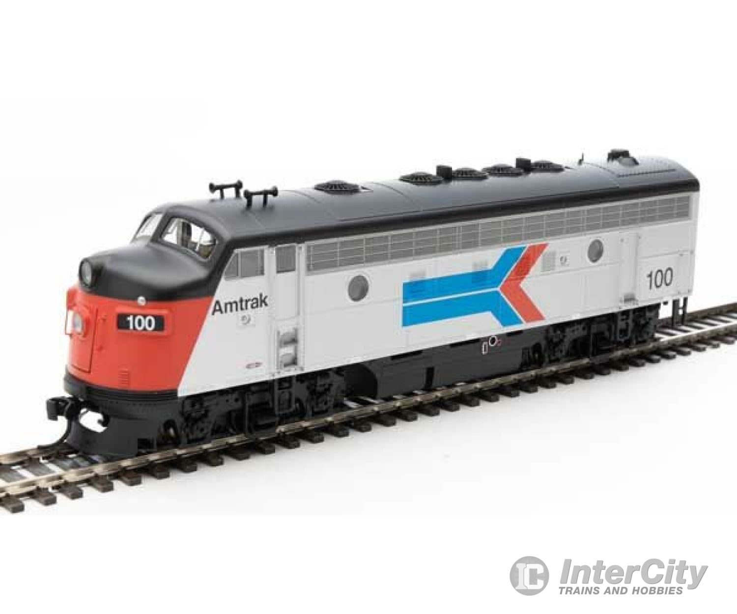 Walthers Mainline 19956 Emd F7 A-B Set - Esu Sound And Dcc -- Amtrak(R) #100 150 (Phase I; Silver