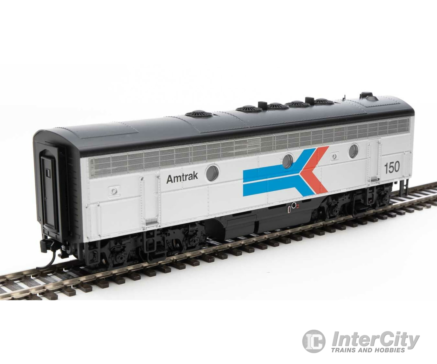 Walthers Mainline 19956 Emd F7 A-B Set - Esu Sound And Dcc -- Amtrak(R) #100 150 (Phase I; Silver