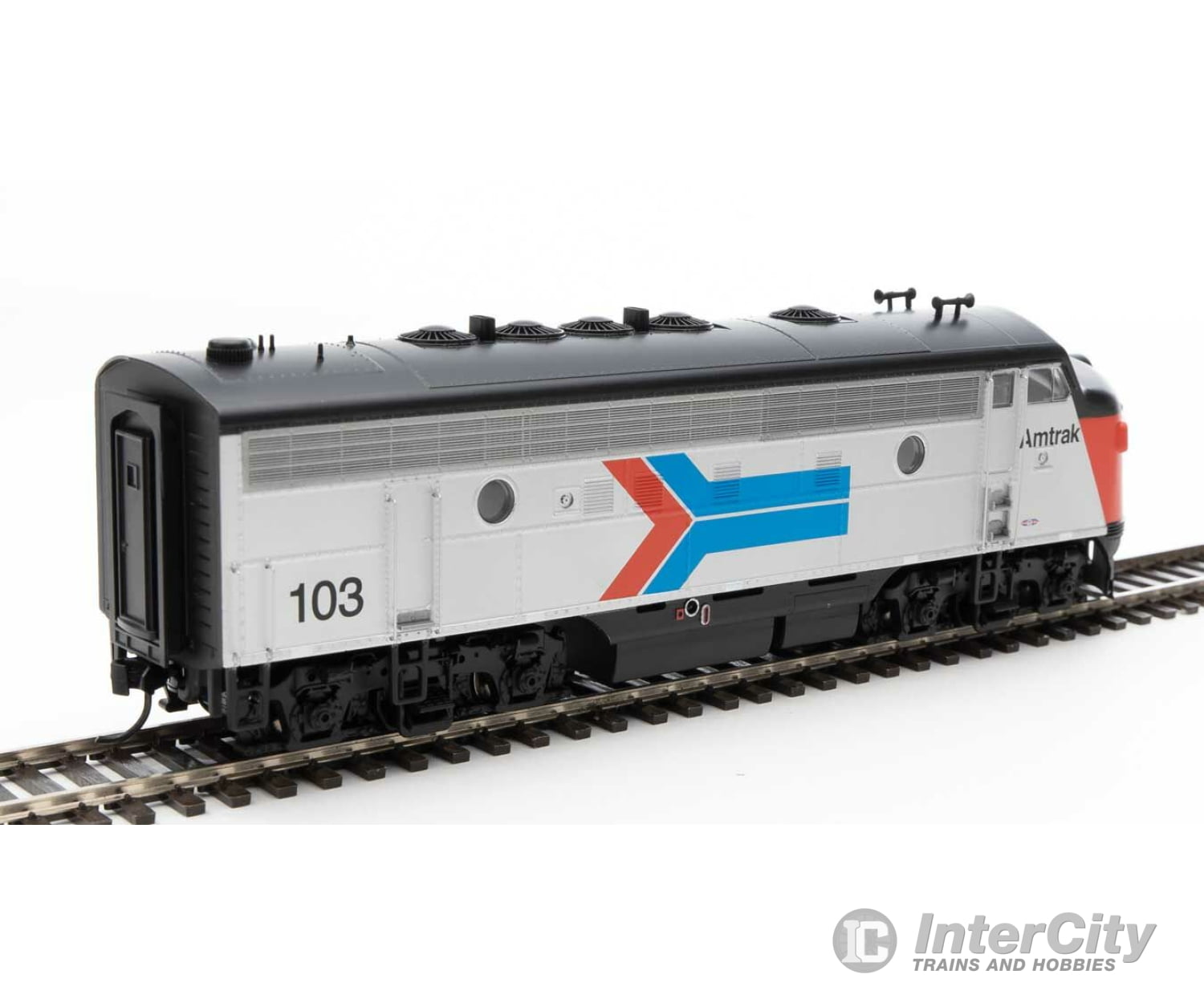 Walthers Mainline 19957 Emd F7 A-B Set - Esu Sound And Dcc -- Amtrak(R) #103 151 (Phase I; Silver