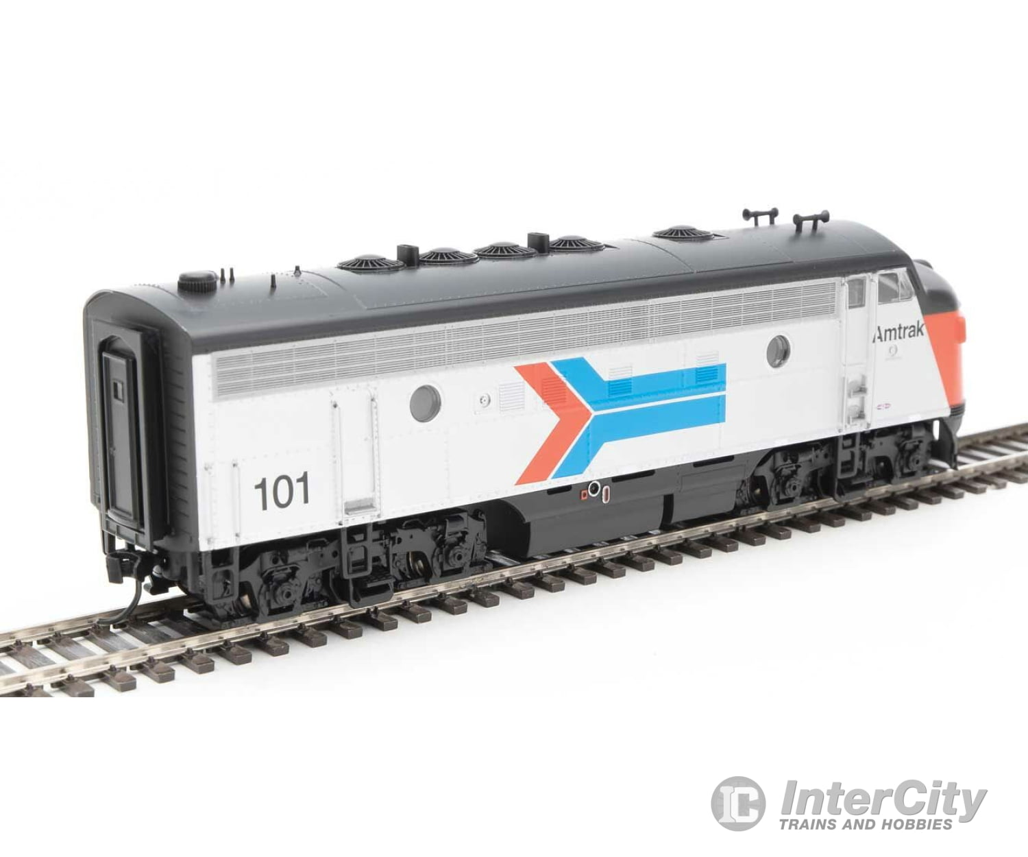 Walthers Mainline 19958 Emd F7A - Esu Sound And Dcc -- Amtrak(R) #101 (Phase I; Silver Red Blue