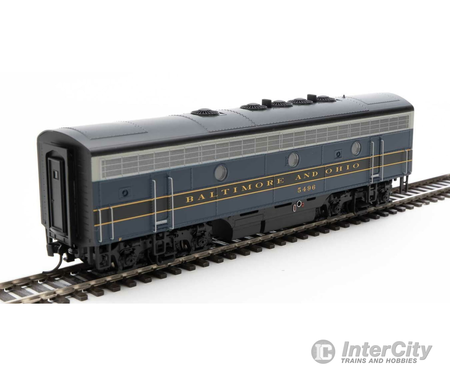 Walthers Mainline 19965 Emd F7 A-B Set - Esu Sound And Dcc -- Baltimore & Ohio #4536 #5496 (Blue