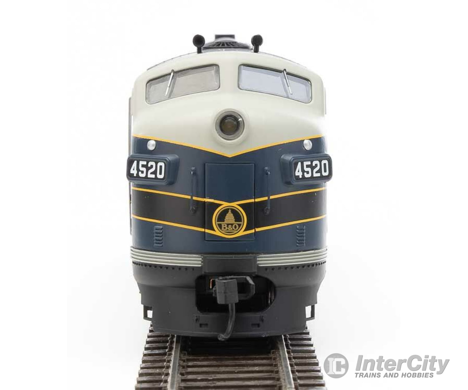 Walthers Mainline 19966 Emd F7 A - Esu Sound And Dcc -- Baltimore & Ohio #4520 (Blue Gray Black;