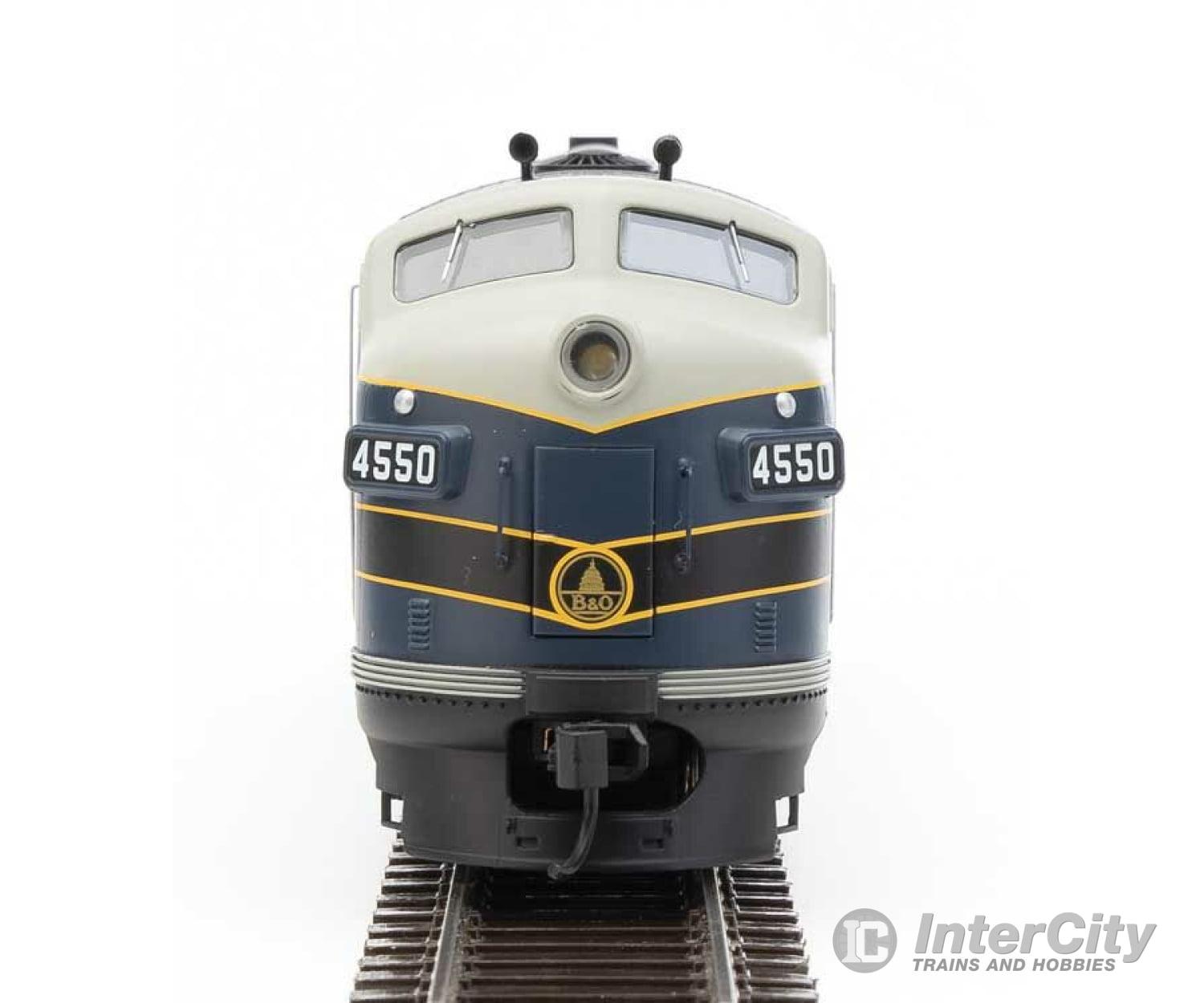 Walthers Mainline 19967 Emd F7 A - Esu Sound And Dcc -- Baltimore & Ohio #4550 (Blue Gray Black;