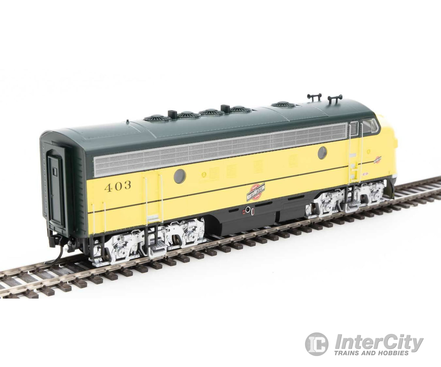 Walthers Mainline 19970 Emd F7 A - Esu Sound And Dcc -- Chicago & North Western(Tm) #403 (Yellow