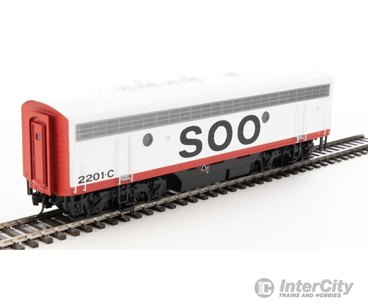 Walthers Mainline 19979 Emd F7 A-B Set - Esu Sound And Dcc -- Soo Line #212A #2201C (Red White