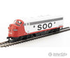 Walthers Mainline 19980 Emd F7 A-B Set - Esu Sound And Dcc -- Soo Line #2201A #2204C (Red White