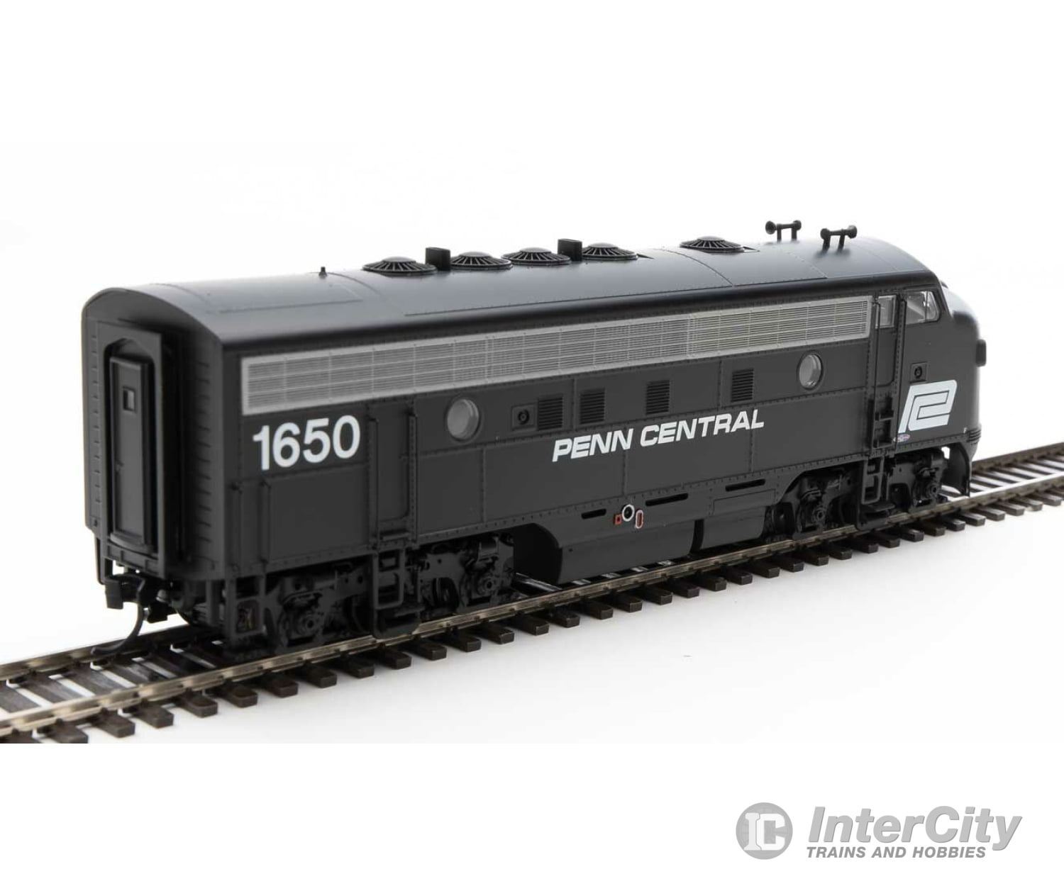 Walthers Mainline 19983 Emd F7 A-B Set - Esu Sound And Dcc -- Penn Central #1650 #3460 (Black White)