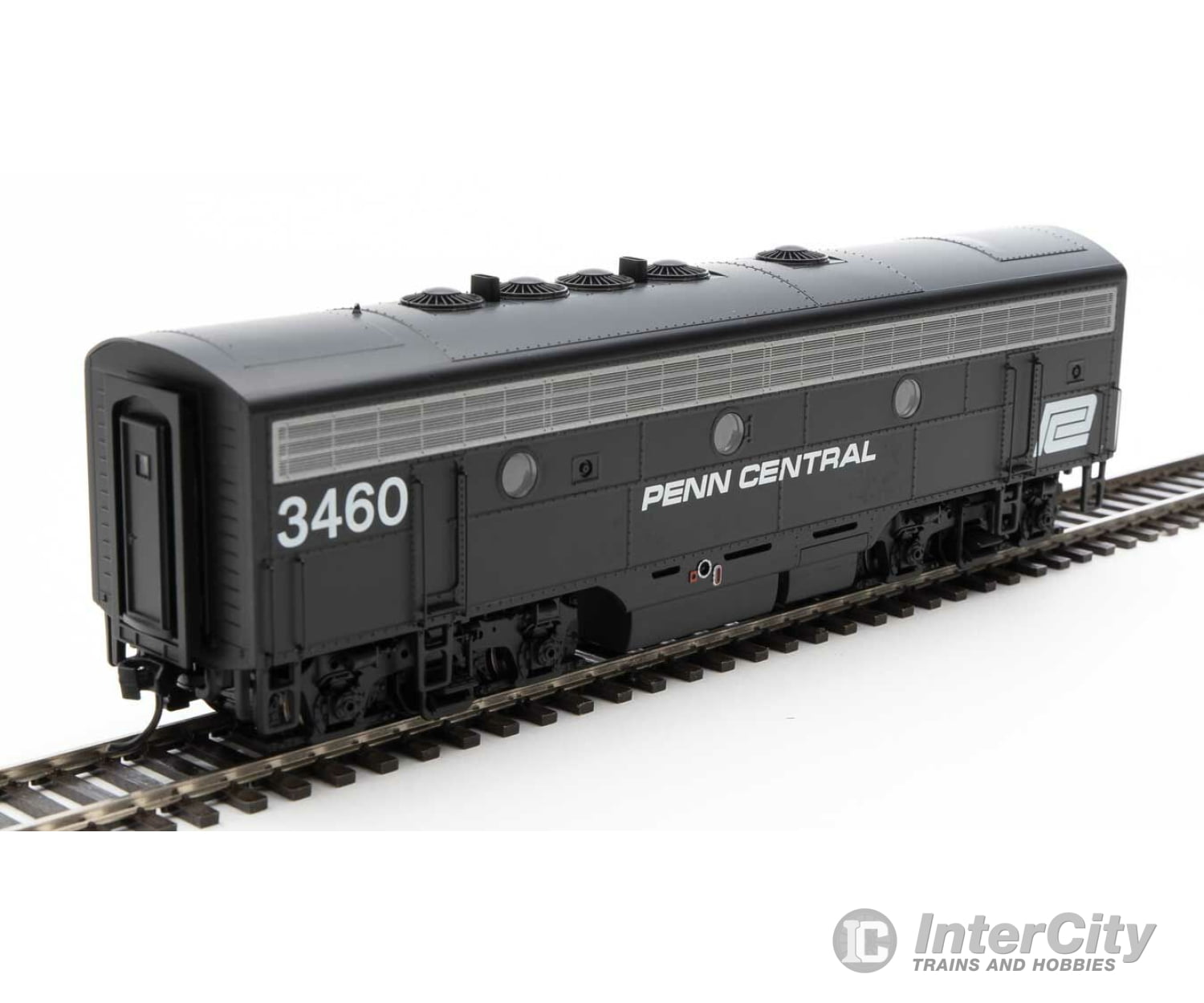 Walthers Mainline 19983 Emd F7 A-B Set - Esu Sound And Dcc -- Penn Central #1650 #3460 (Black White)