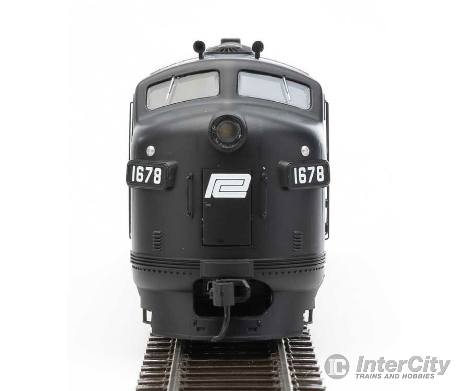 Walthers Mainline 19986 Emd F7 A - Esu Sound And Dcc -- Penn Central #1678 (Black White) Locomotives