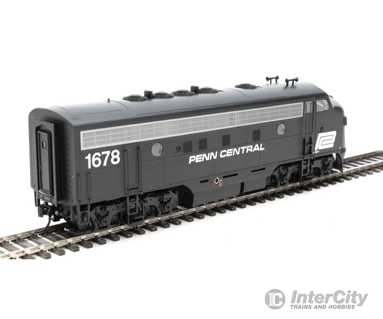 Walthers Mainline 19986 Emd F7 A - Esu Sound And Dcc -- Penn Central #1678 (Black White) Locomotives