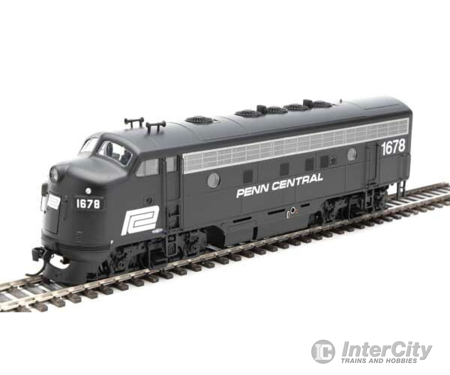 Walthers Mainline 19986 Emd F7 A - Esu Sound And Dcc -- Penn Central #1678 (Black White) Locomotives