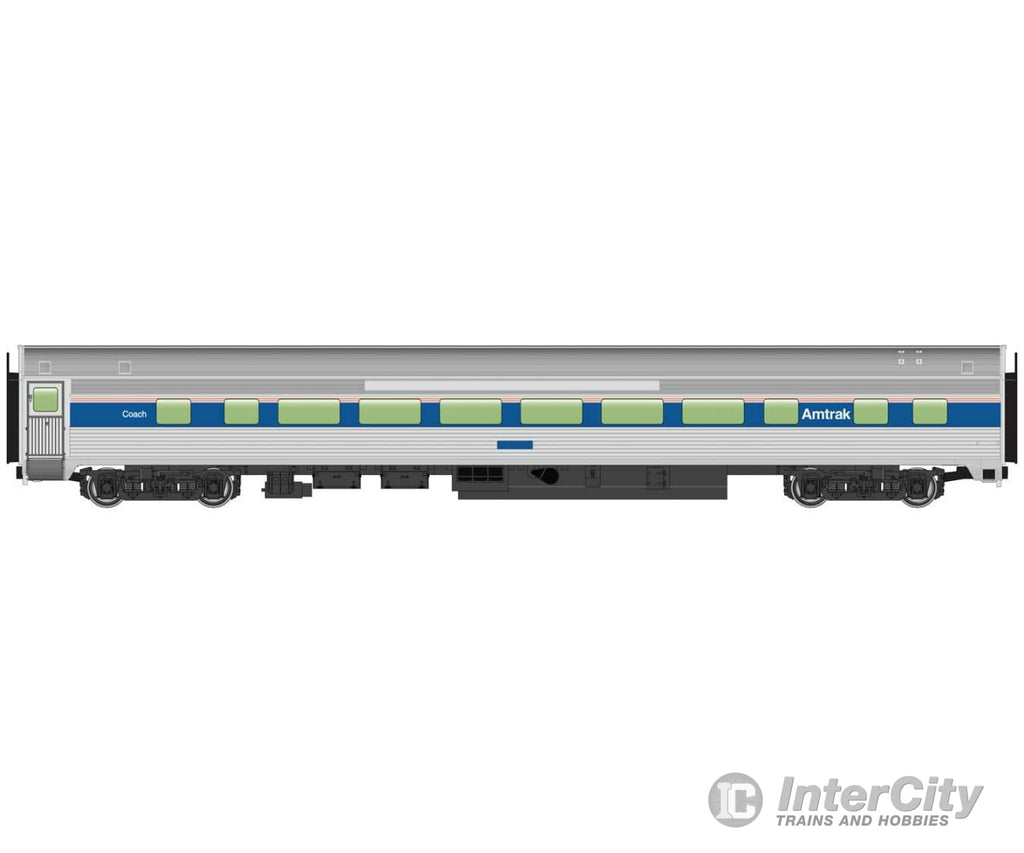 Walthers Mainline 30013 85 Budd Large-Window Coach - Ready To Run -- Amtrak(R) (Phase Iv; Silver