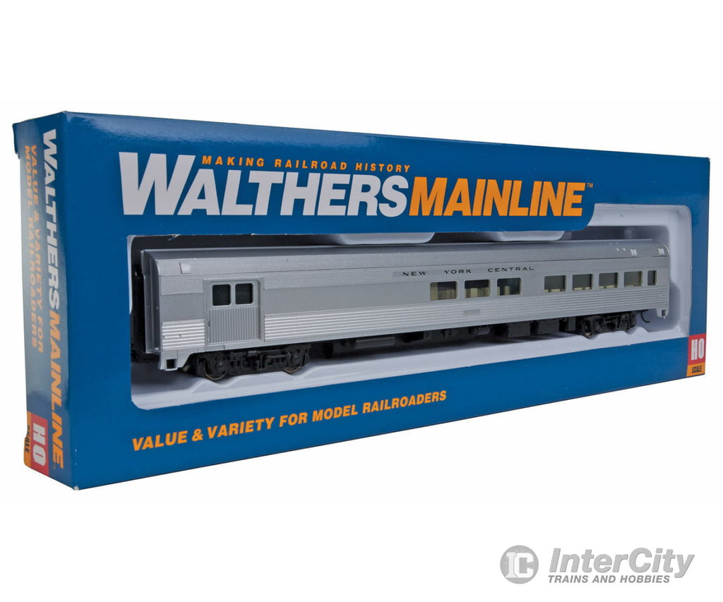 Walthers Mainline 30055 85 Budd Baggage-Lounge - Ready To Run -- New York Central (Silver) Passenger